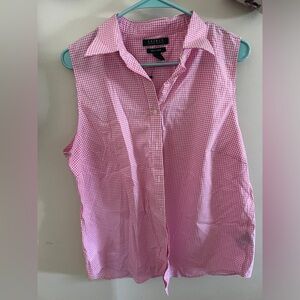 Non Iron Pink Gingham Ralph Lauren Button Down
